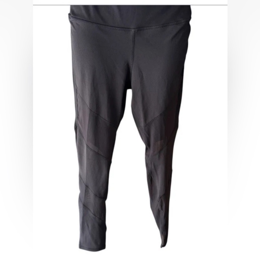 NWT TSLA TESLA Leggings Mesh Panel Progressive Sports Gear Black Hyper Support L
